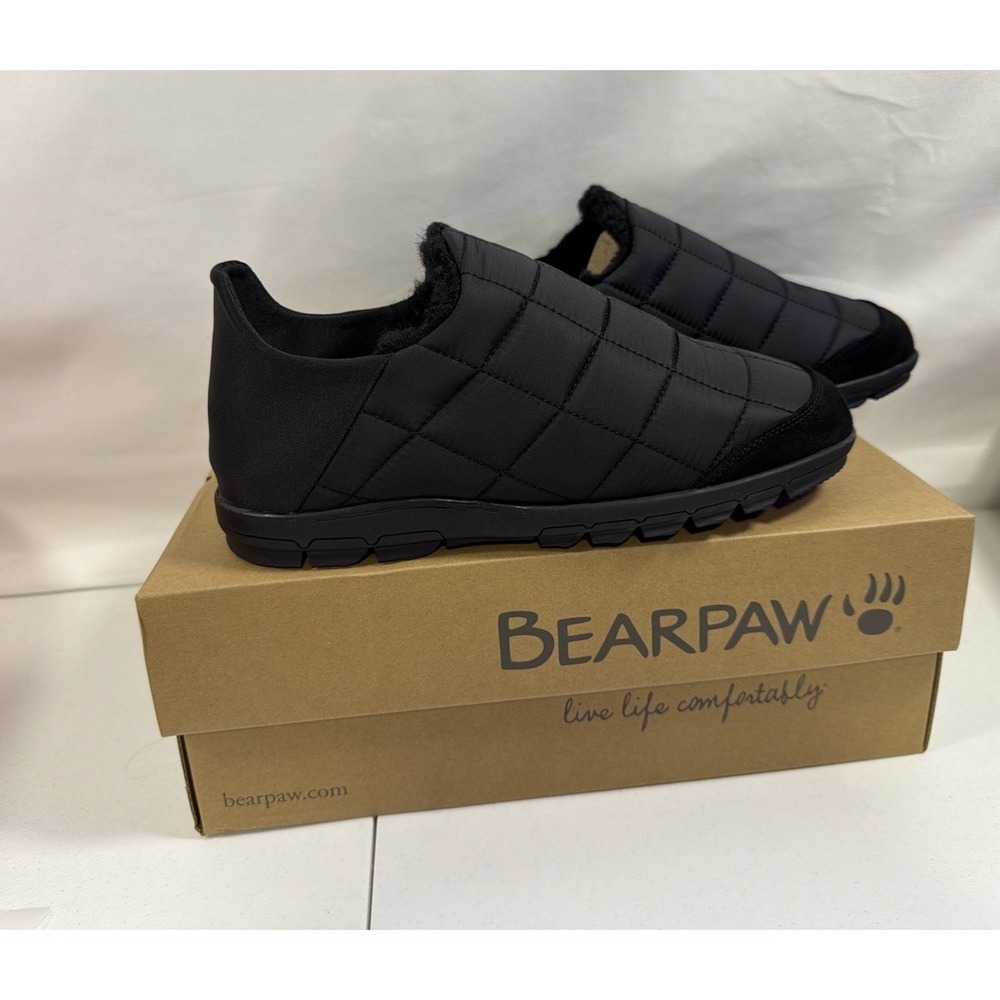 Bearpaw Harry Men's Slip Ons Casual Shoes Black Size 8 M New in Box *